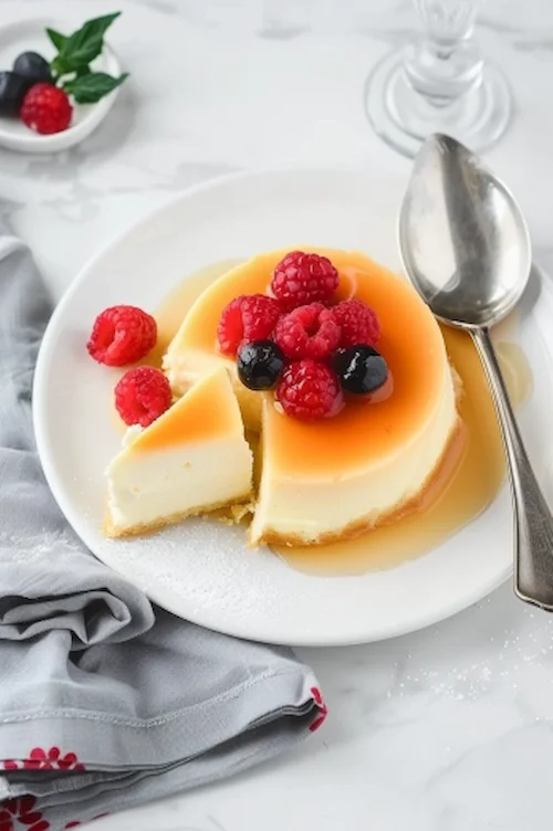 elaboración Flan de queso mascarpone en Thermomix