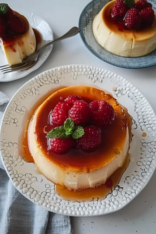 elaboración Flan de queso mascarpone y yogur griego