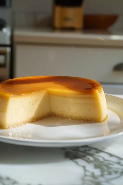 elaboración Flan de queso philadelphia