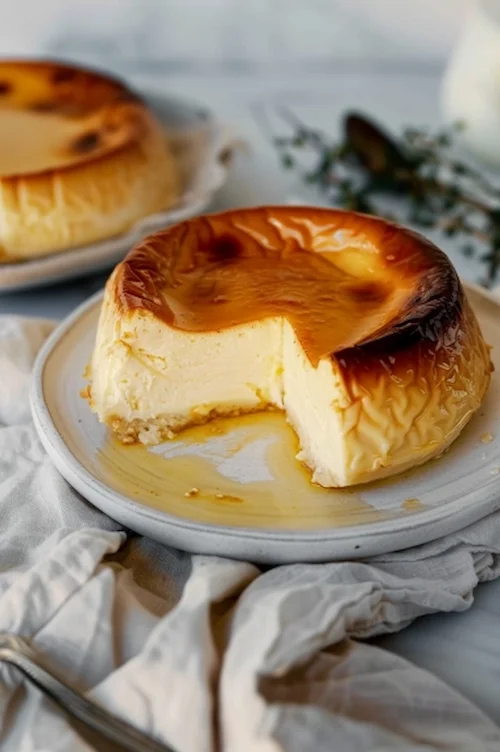 Flan de queso: ¡receta sin huevo!