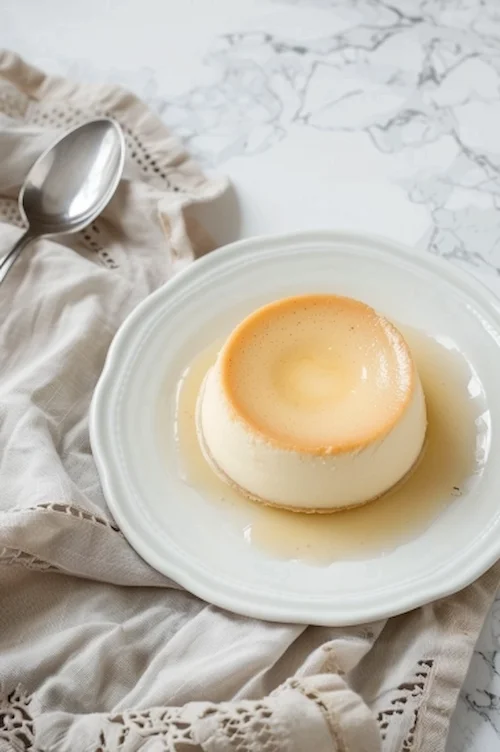 Flan de queso mascarpone y leche condensada en Thermomix