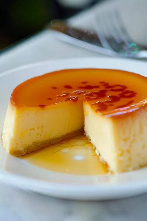 Flan de queso philadelphia sin horno