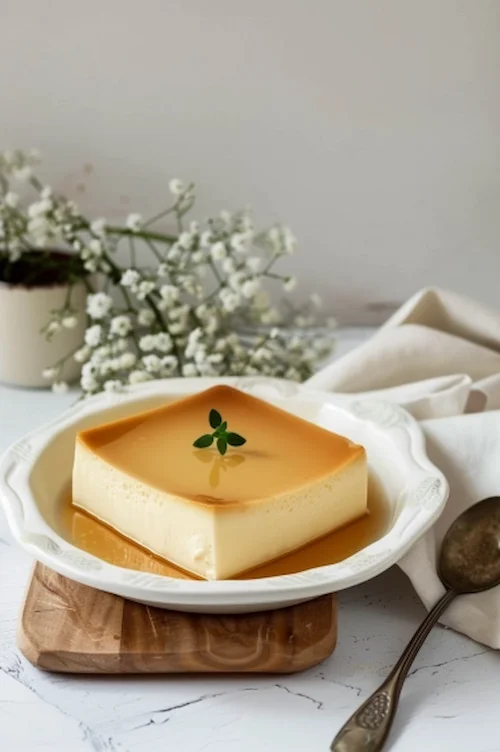 Flan de queso sin horno con cuajada