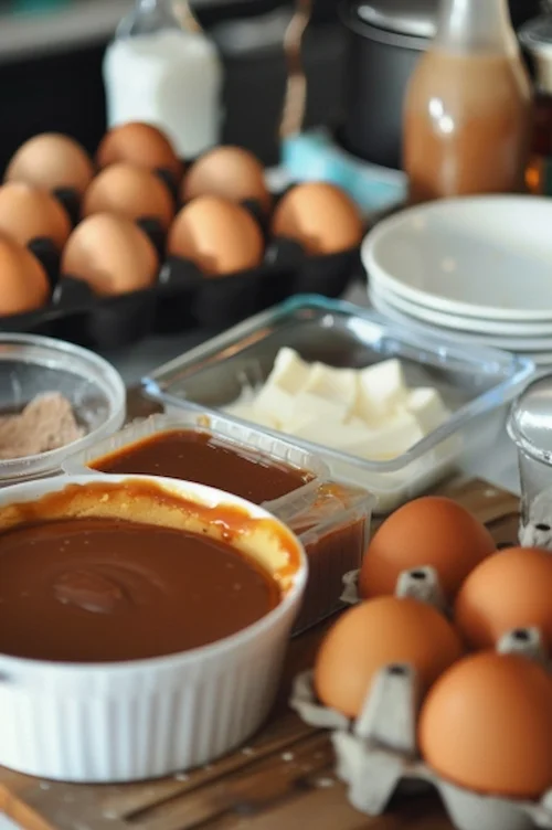 ingredientes Flan de queso con caramelo